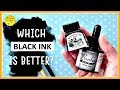 BLACK INK COMPARISON! - Dr. Ph. Martin's VS Winsor and Newton INDIAN INK | Inktober 2018