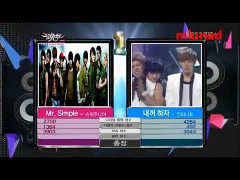 Music Bank K-Chart - Super Junior Win 110902