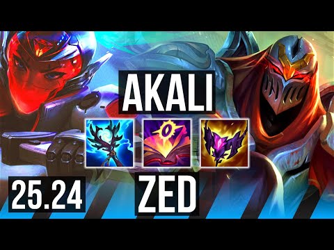 AKALI vs ZED (MID) | Good KDA: 20/1/1 | EUW Master | 25.24