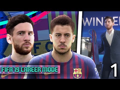 FIFA 19 Barcelona Career Mode: EDEN HAZARD SIGNS FOR BARCELONA😱 Episode #1