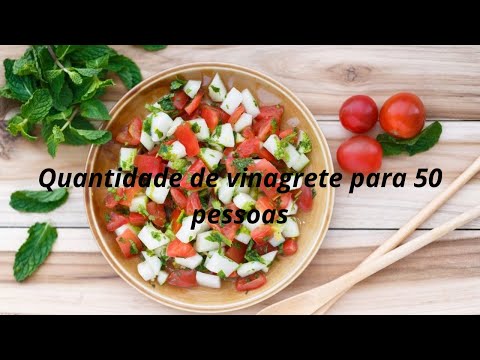 QUANTO DE TOMATE PARA VINAGRETE DE 5,10,20,30,40,50 e 100 pessoas |Vinagrete para feijoada!