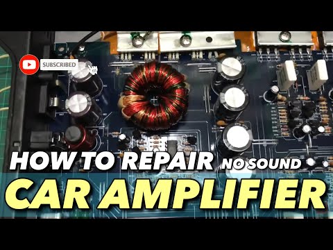 How to repair car amplifier no sound#diy #how
