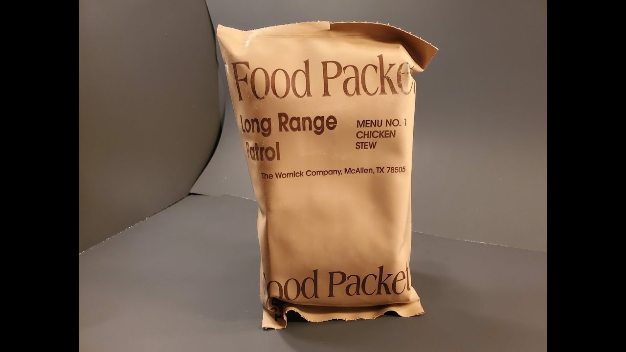 1998 US LRP Chicken Stew Food Packet Long Range Patrol Freeze Dried MRE Review Ration Taste Testing