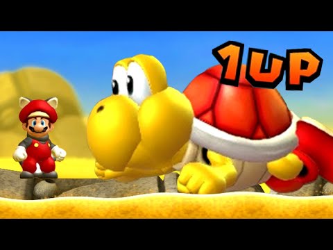 New Super Mario Bros U Deluxe - All 1-Up Rally Challenges (Gold Medal)