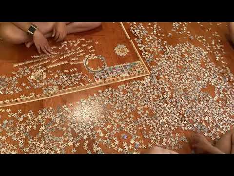 4000 Piece World Map Puzzle Timelapse