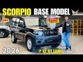 Scorpio Classic S Base Model 2026 Detailed Review Scorpio Classic Base Model Price Features