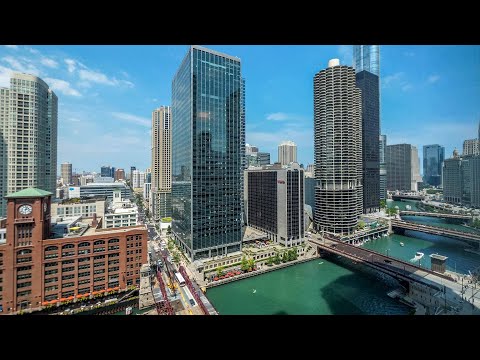 A river-view alcove studio #2108 at the Loop's luxury OneEleven tower