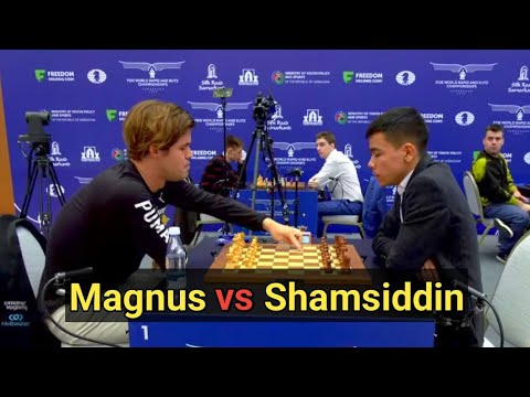 Magnus Carlsen vs Vokhidov Shamsiddin || World Blitz 2023