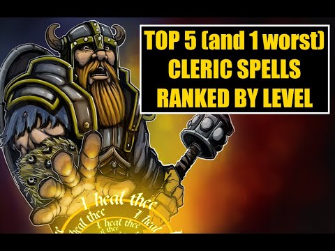 Top 5 (and 1 worst) Cleric Spells Ranked by Level in D&D 5e