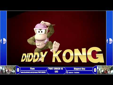 PORT SMASH 16 - Top 8 - Flum (Mario) Vs Biggest Boy (Diddy)