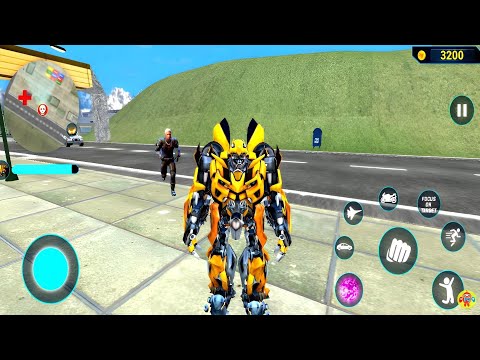 Bumblebee Transformation Jet Robot Car Game 2020 #33 - Android Gameplay