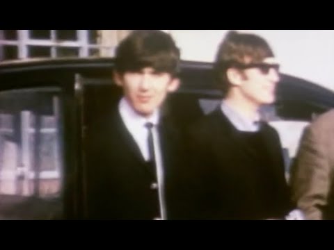The Beatles Outside Askers Road House Hotel, Bridport - Color Home Movie - 13 November 1963