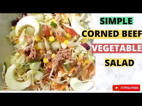 How To Make Nigerian Corned Beef Vegetable Salad