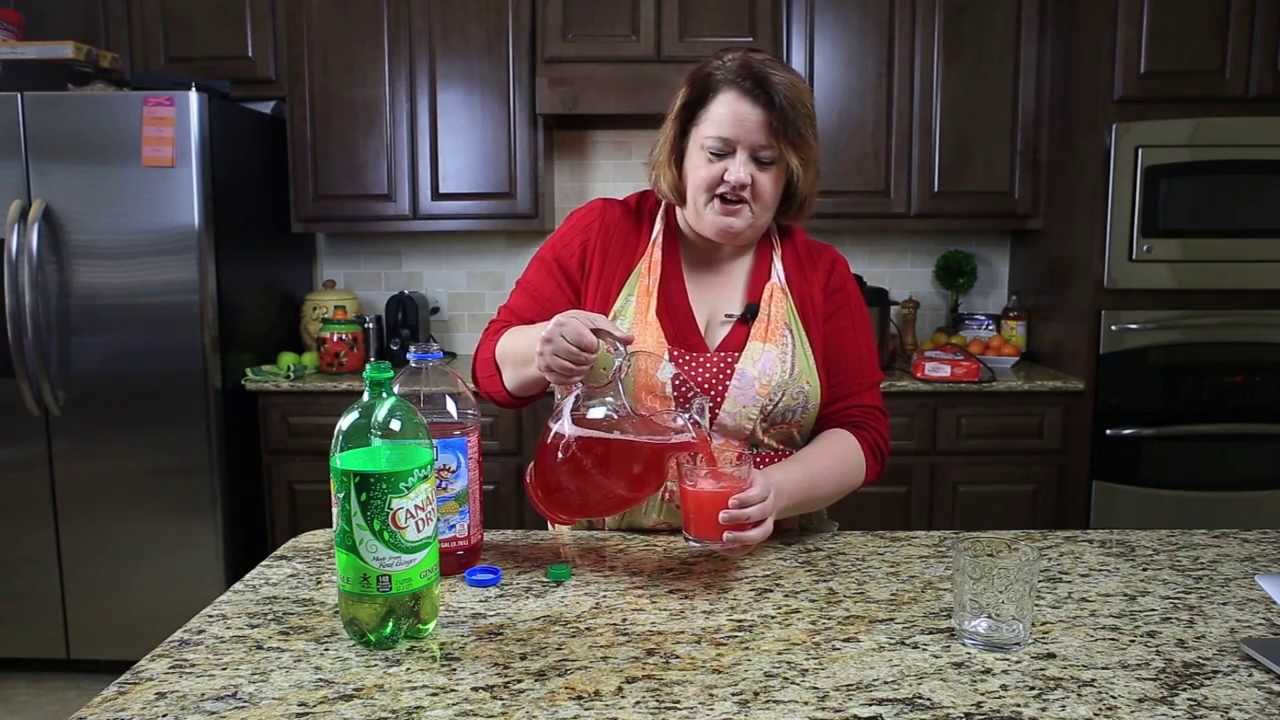 How do you serve punch?