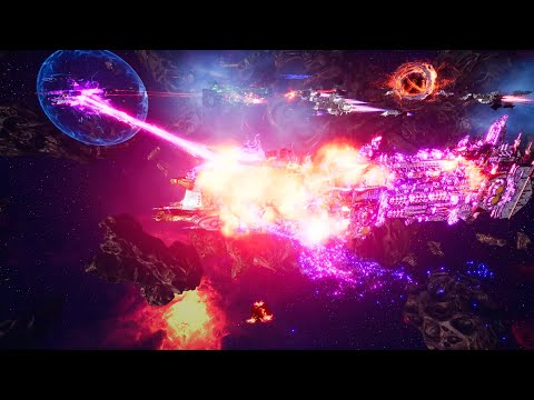 Skalgrim Mod 2021: Imperial Navy vs Chaos - Massive Battle, Battlefleet Gothic Armada 2