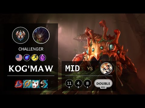 Kog'Maw Mid vs Lux - NA Challenger Patch 10.16