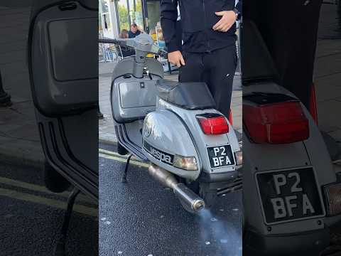 60 HP BFA 306cc MONSTER VESPA !!  #vespa #scooter #2stroke #isleofwight #scooterrally