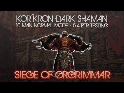 Kor'kron Dark Shaman - 10 Man Normal Mode [5.4 PTR]