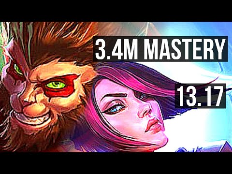 WUKONG vs FIORA (TOP) | 3.4M mastery, 6 solo kills, 700+ games, Legendary | NA Diamond | 13.17