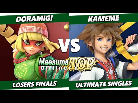 Maesuma TOP 13 Losers Finals - Doramigi (Min Min) Vs. Kameme (Sheik, Sora) Smash Ultimate - SSBU