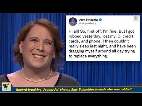 Record-breaking ‘Jeopardy!’ champ Amy Schneider reveals she was robbed, World News Today, Stand Up