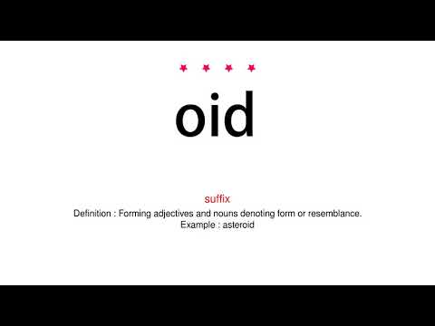 How to pronounce oid - Vocab Today