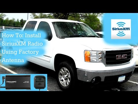 How to Install a Satellite Radio Using Existing Factory XM Antenna for Chevy Silverado 2007-2014!