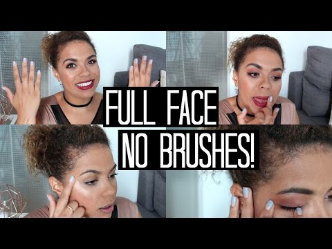 Full Face Using Only Hands Makeup Challenge! | samantha jane