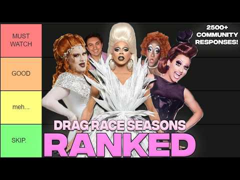 Every Drag Race Season Ranked WORST to BEST (S1 -S17) (AS1 - AS10) 2025 Edition