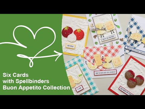 🍝 6 Fun Cards with Spellbinders Buon Appetito Collection | Foodie-Themed Card Ideas