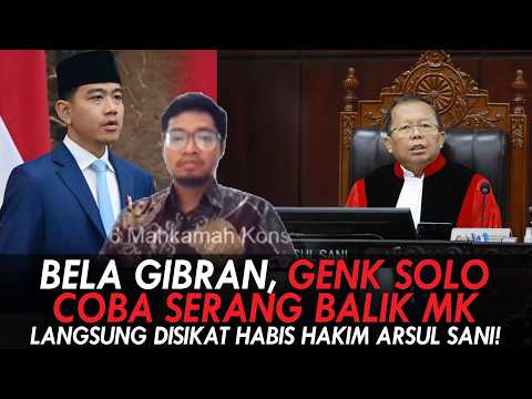 BELA GIBRAN, GENG SOLO AJUKAN GUGATAN BARU. CB AKALI PUTUSAN MK, LSG DISIKAT HABIS HAKIM ARSUL SANI!