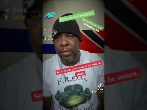 60 Seconds of Substance (Ep. 38) | "So you Say you Wanna be smart"