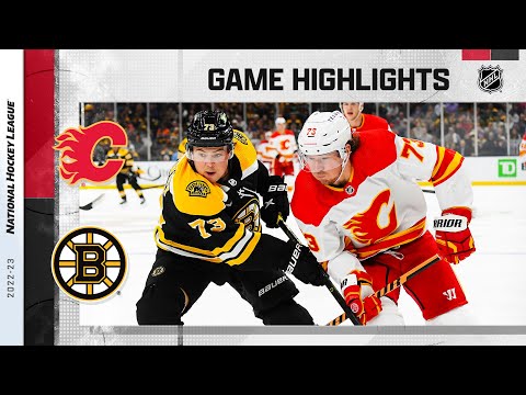 Flames @ Bruins 11/10 | NHL Highlights 2022