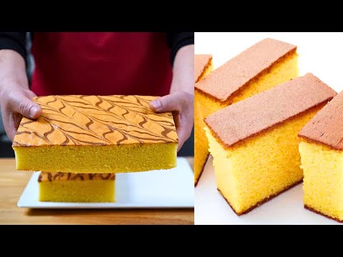 Easy European Sponge Cake Recipe | How To Make Basic Sponge Cake | Plain Sponge
