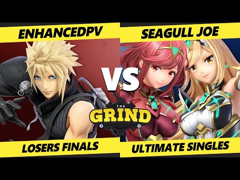 The Grind 204 Losers Finals - enhancedpv (Cloud) Vs. Seagull Joe (Pyra Mythra, Diddy Kong) - SSBU