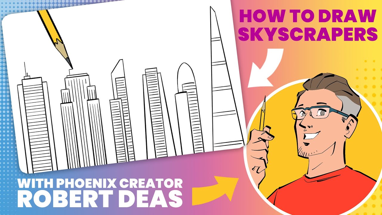 How to draw skyscrapers