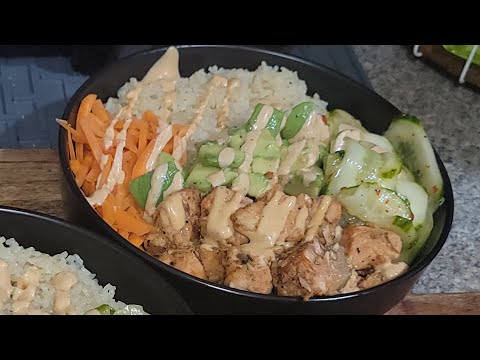 How To Make SALMON BOWLS... ( Sauce Recipe )