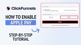 How to Add Apple Pay in Clickfunnels - Clickfunnels Tutorial