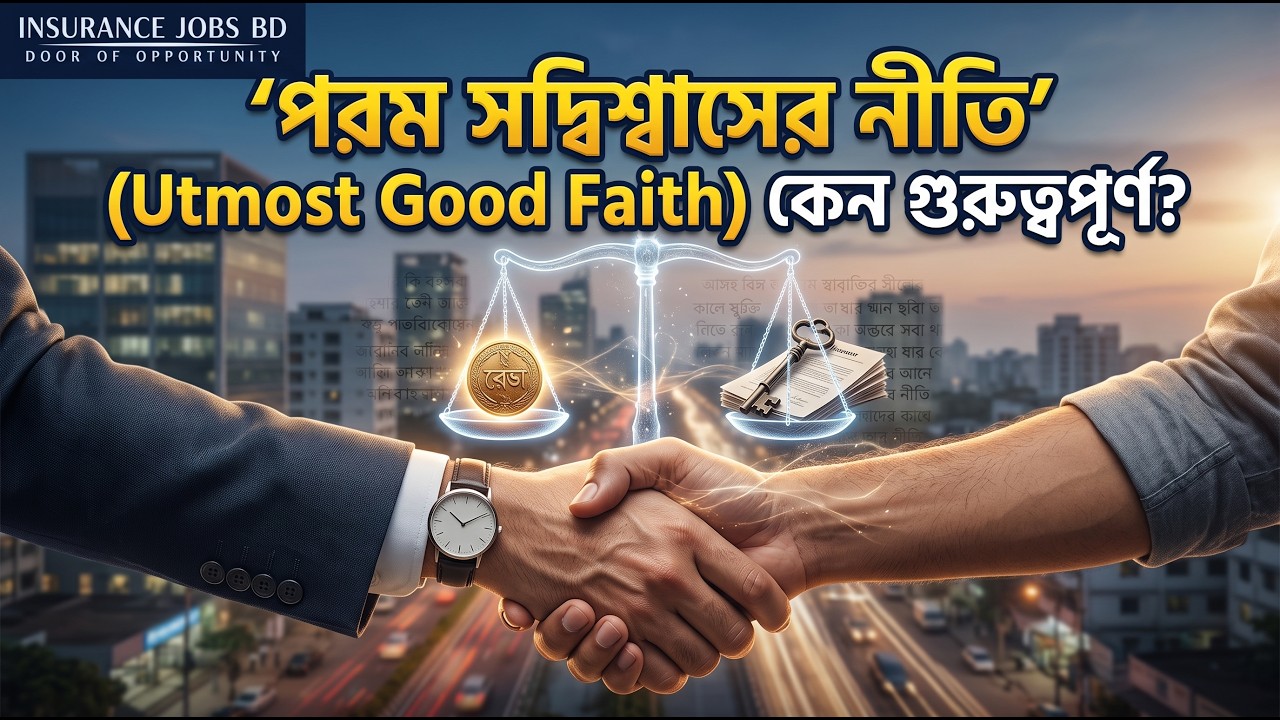 ‘পরম সদ্বিশ্বাসের নীতি' (Utmost Good Faith) কেন গুরুত্বপূর্ণ?