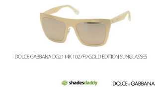 Dolce & Gabbana DG2114K Gold Limited Edition Sunglasses
