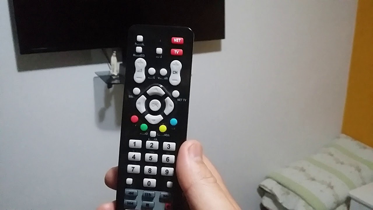 Configuração  do controle da NET para TV SAMSUNG