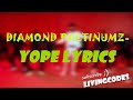 Diamond platinumz - yope lyrics