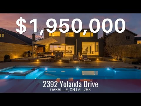 INSIDE a $1.9 Million Custom MODERN Home By The Lake In OAKVILLE