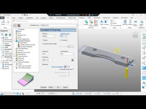 POWER MILL Tutorial 2021 | CONSTANT Z | BLOCK MANIPULATION | QUICK COORDINATE | SIMULATION