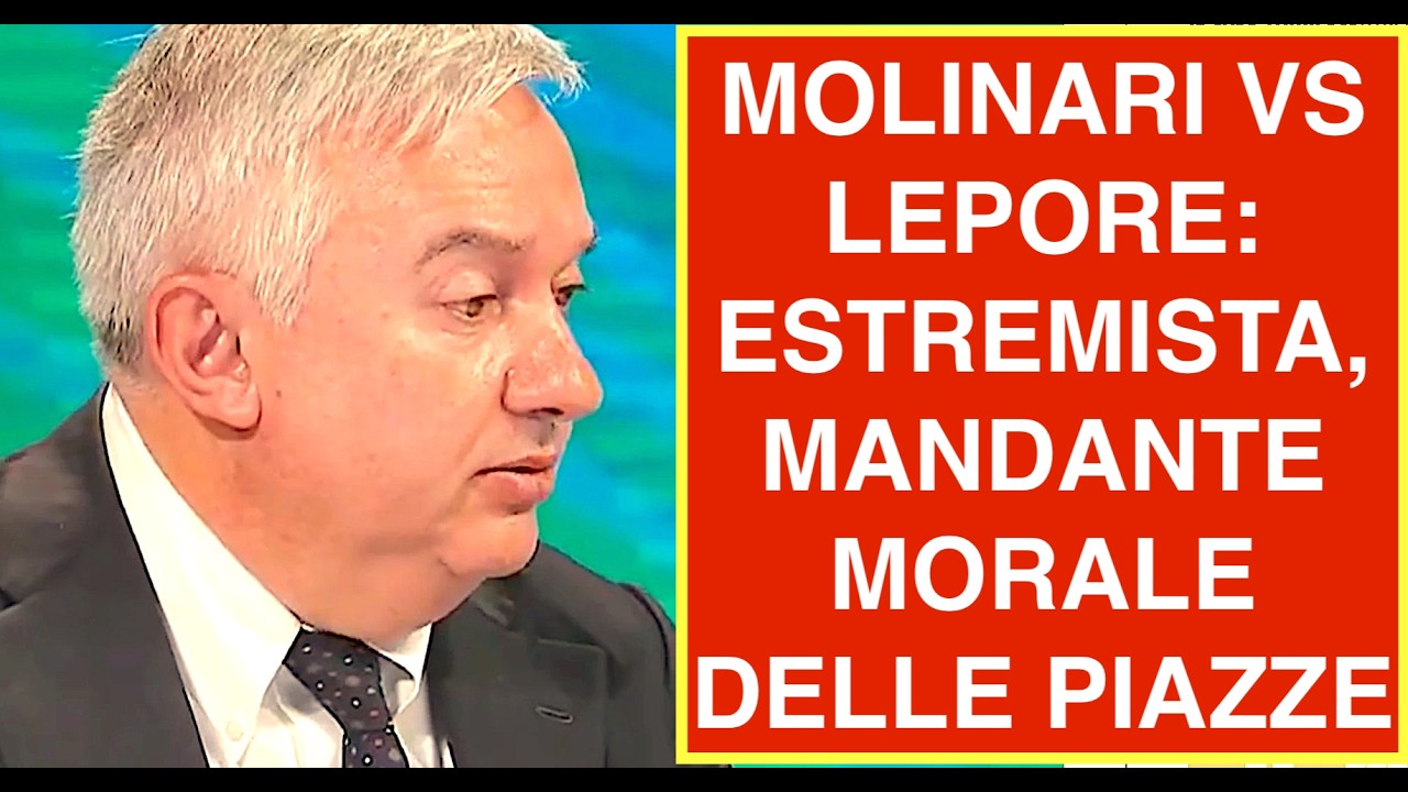MOLINARI VS LEPORE: ESTREMISTA, VERO MANDANTE MORALE DELLE PIAZZE VS LA POLIZIA