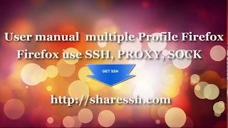 User manual  multiple Profiles Firefox