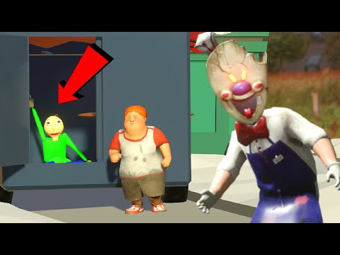 Rod vs Granny Vs Baldi - Ice Scream Horrror animation - funny horror animation