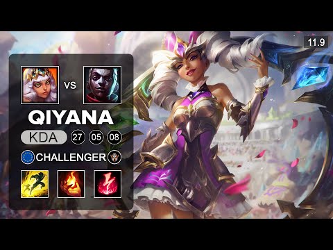 Qiyana Mid vs Ekko - EUW Challenger Patch 11.9