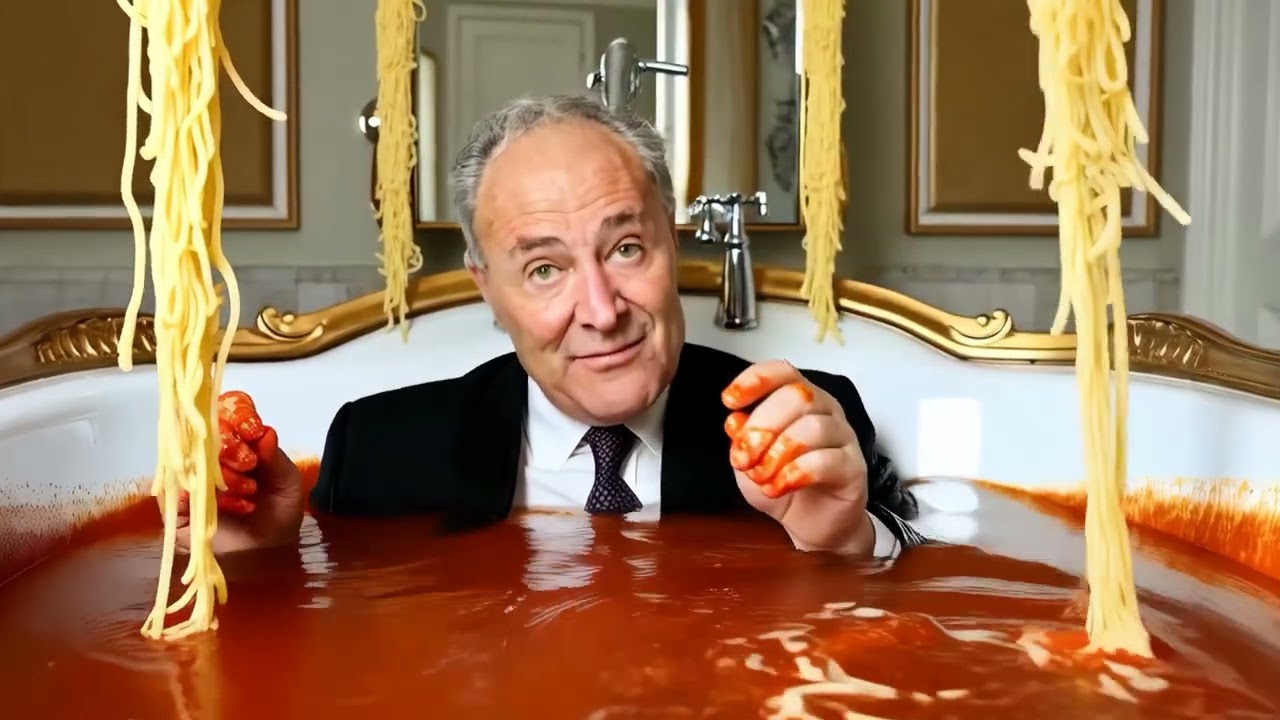 Chuck Schumer AI Spaghetti