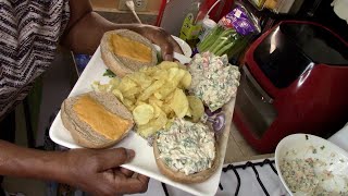 Under $5 00 Best Chicken Salad, Cheese Sandwiches With Chips For 4